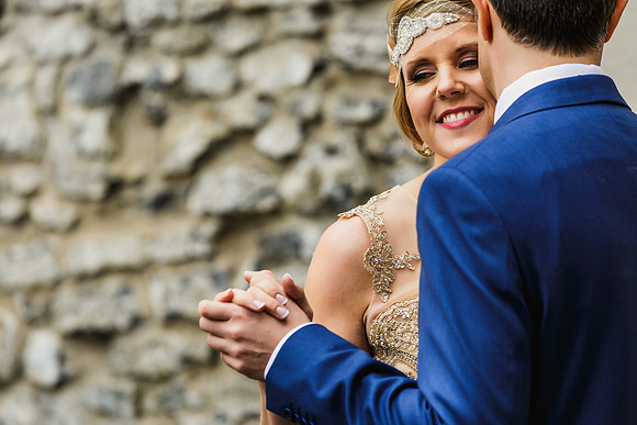 bride and groom on their wedding day in Montreal taken by photographers Melinda & Keith