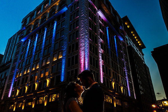 bride and groom on their wedding day in Montreal taken by photographers Melinda & Keith