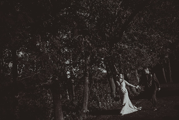 bride and groom on their wedding day in Montreal taken by photographers Melinda & Keith