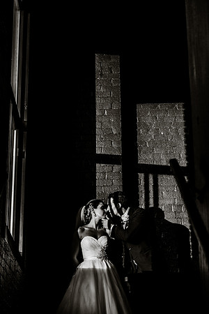 bride and groom on their wedding day in Montreal taken by photographers Melinda & Keith